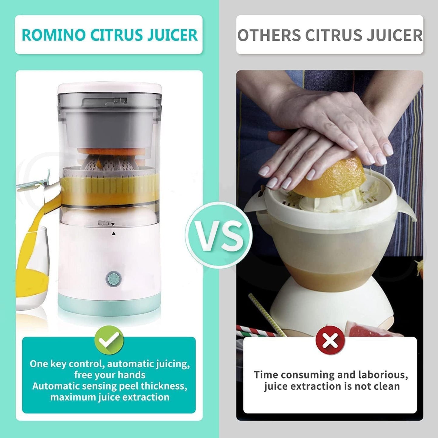 Wireless Portable Juicer Blender Electric Citrus Fruit Juicer USB Charging Electric Fruit Juicer