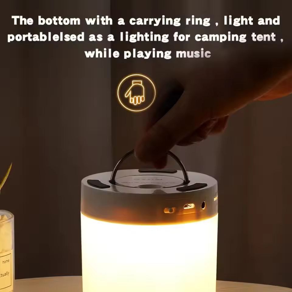 Mini Wireless Bluetooth Speaker With Colorful LED Touch Lights