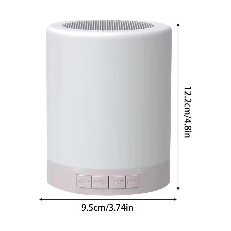 Mini Wireless Bluetooth Speaker With Colorful LED Touch Lights