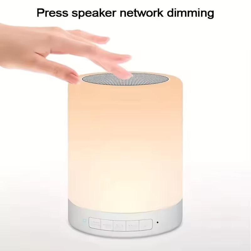 Mini Wireless Bluetooth Speaker With Colorful LED Touch Lights