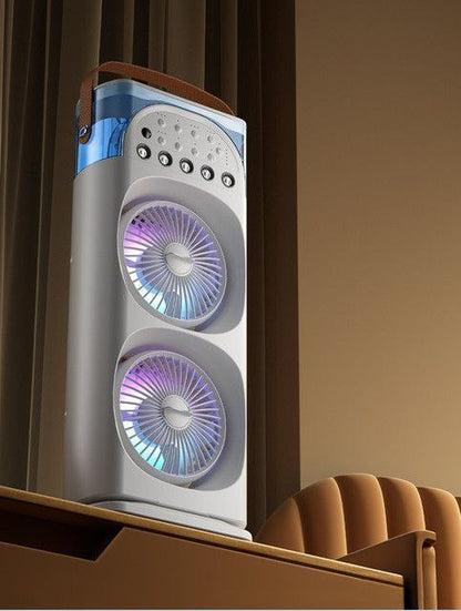 2025 New Oumffy 4000mAh Double Ended Air Mist Spray Cooler Fan