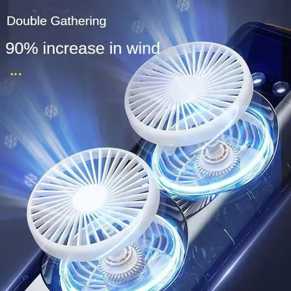 2025 New Oumffy 4000mAh Double Ended Air Mist Spray Cooler Fan