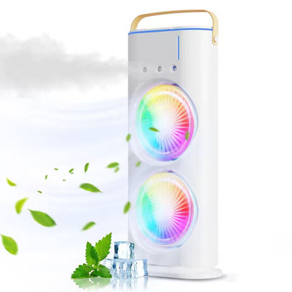 2025 New Oumffy 4000mAh Double Ended Air Mist Spray Cooler Fan