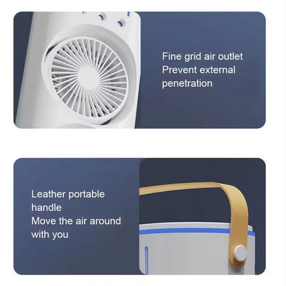 2025 New Oumffy 4000mAh Double Ended Air Mist Spray Cooler Fan
