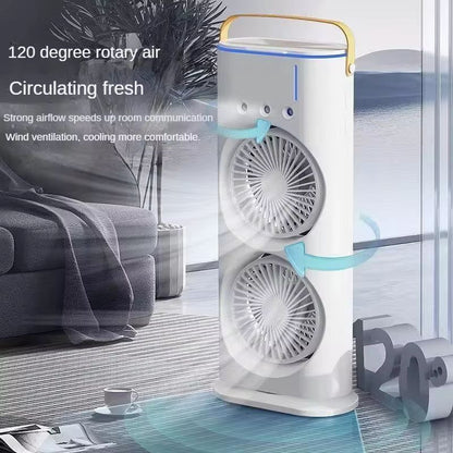 2025 New Oumffy 4000mAh Double Ended Air Mist Spray Cooler Fan