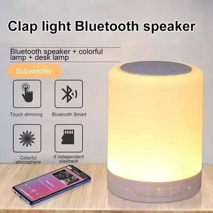 Mini Wireless Bluetooth Speaker With Colorful LED Touch Lights